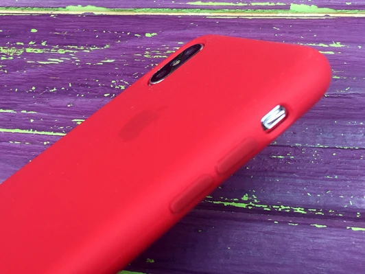 Case soft touch 1:1 iP Xs Max (14) red