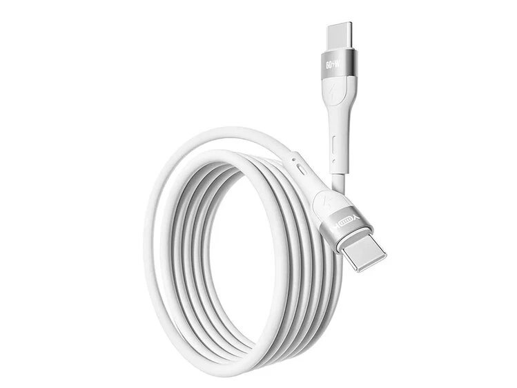 Кабель YOKI Extra EX11 Type-C to Type-C 60W (1.2m) white
