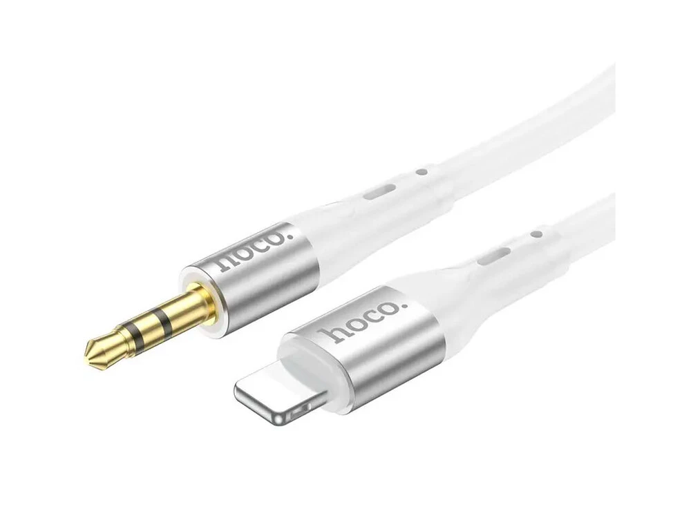 Кабель AUX Hoco UPA22 Lightning to 3.5mm (1m) white