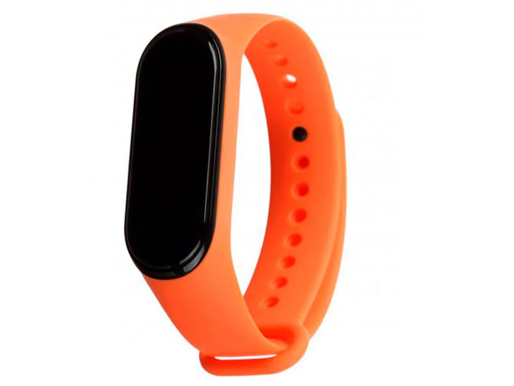 Ремінець силікон Mi Band 7 neon orange