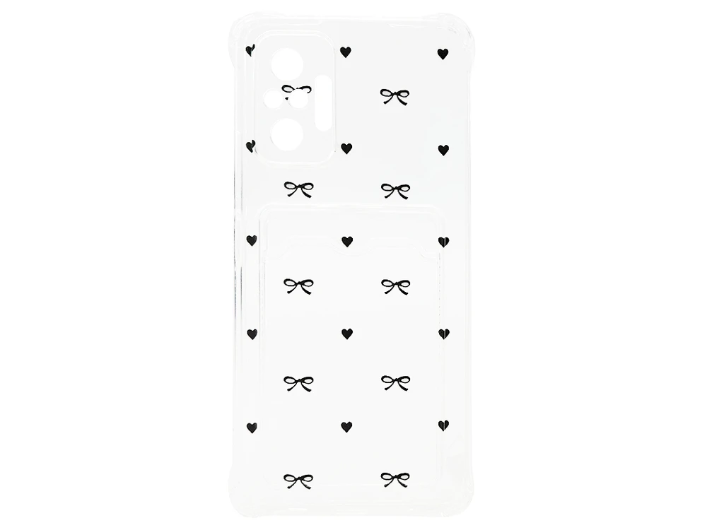 Ультрабронь CARD CASE Print Redmi Note 10 Pro bows and heart