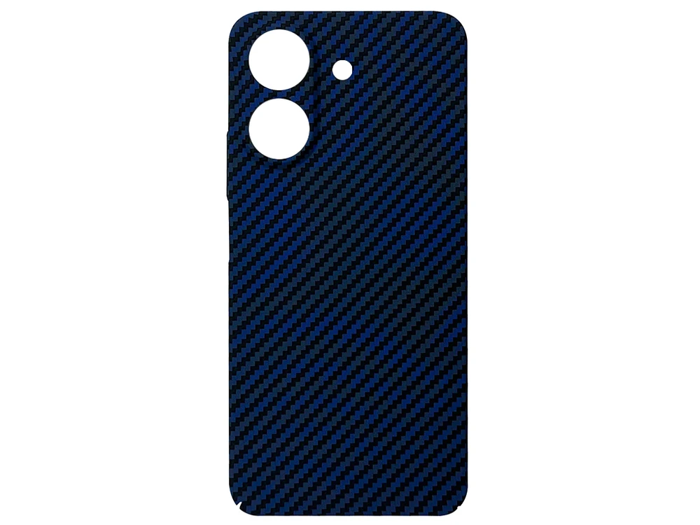 Plastic Carbon Case Redmi 13C/Poco C65 blue