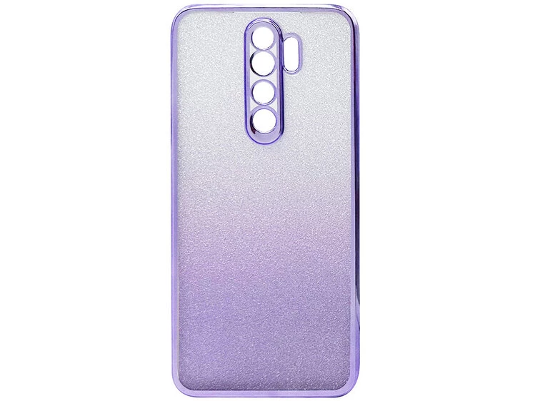 Накладка Ombre Glitter Redmi Note 8 Pro светло-фиолетовая