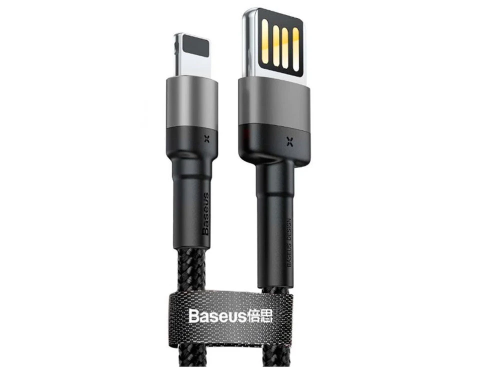 Кабель Baseus Cafule Special Edition Lightning 2.4A (1m) gray