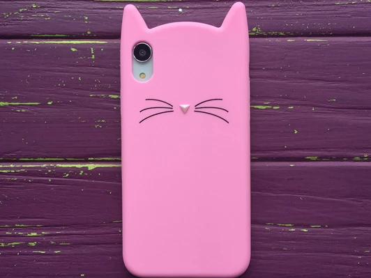 3D CAT&#039;S iPhone Xr Pink