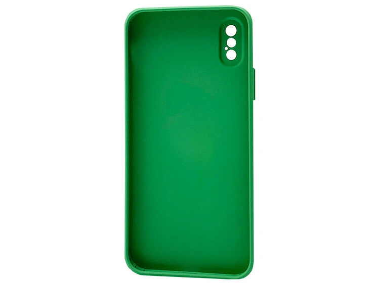 TPU+Glass Watercolor iPhone X/Xs see breeze lime