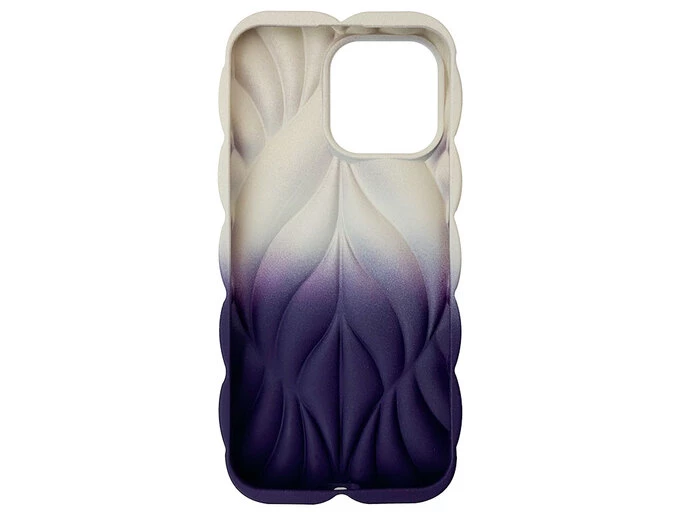 Накладка TPU Leaf iPhone 16 Pro Max white/purple