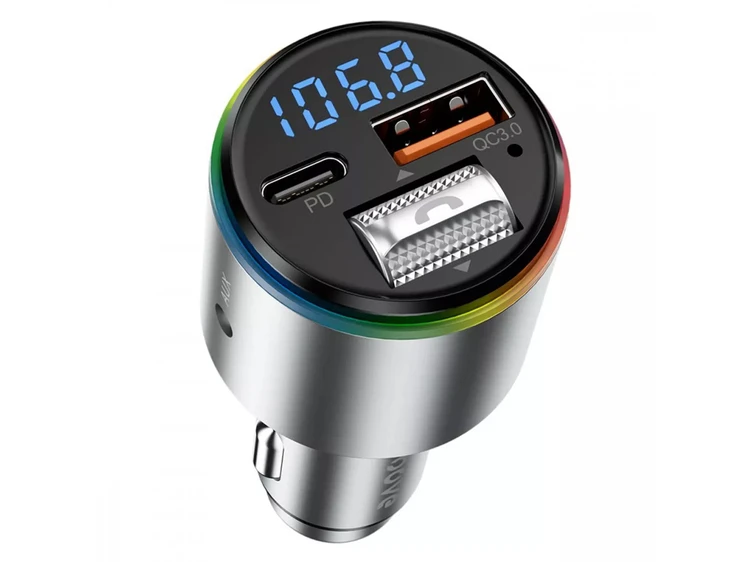 FM Modulator Proove Launcher Power Drive 1USB/1Type-C/AUX/30W silver