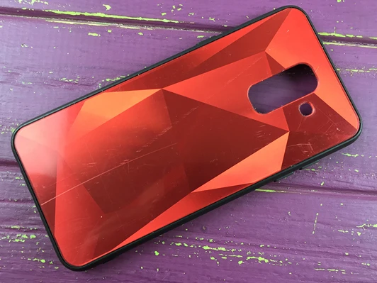 TPU+Glass Prizma Samsung A6(18) Red