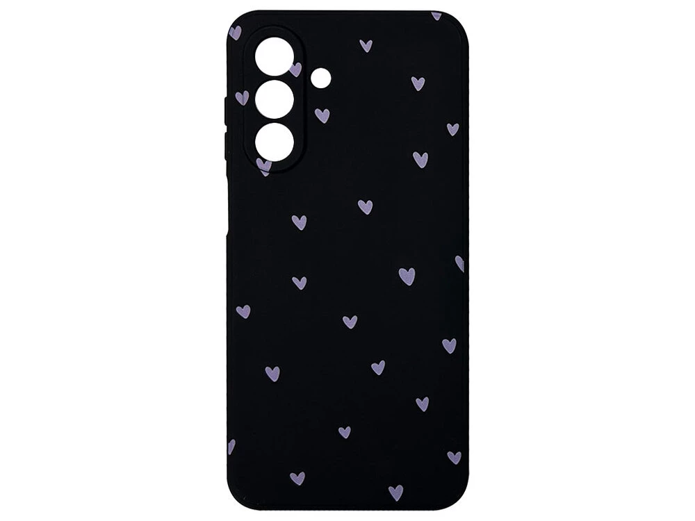 TPU Hearts Lite Purple Samsung A26 black
