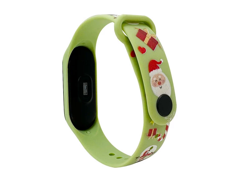 Ремінець силікон New Year Mi Band 5/6 green