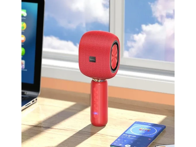 Микрофон Hoco BK8 red