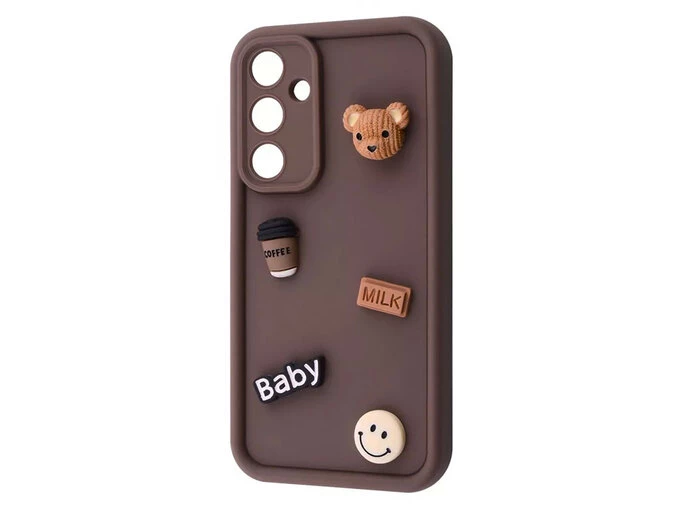 TPU 3D Toys Camera Samsung S23 FE brown