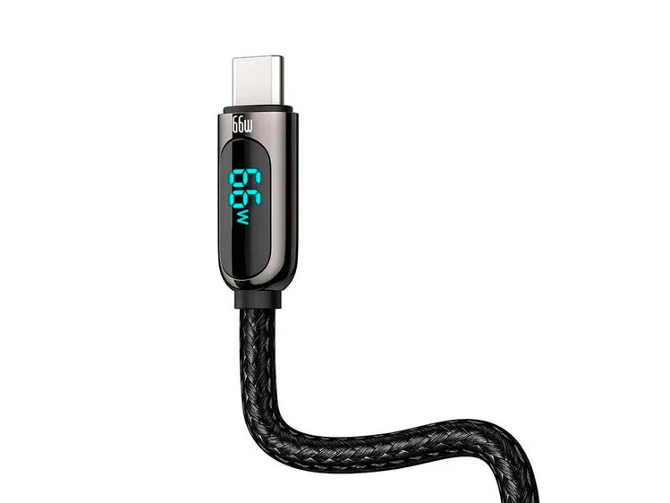 Кабель Baseus Display Fast Charging Type-C 66W (1m) black