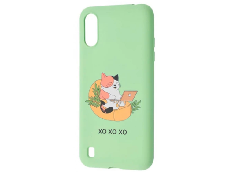 WAVE Fancy Samsung A01 freelance cat/green