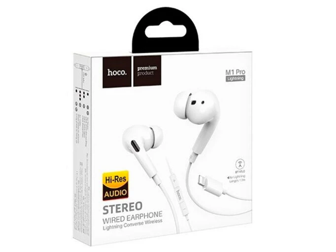 Наушники Hoco M1 Pro Lightning white