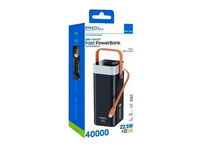 Power Bank ACL PW-142 22.5W 40000mAh black