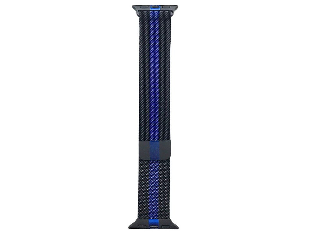 Металлические миланские часы 38/40/41/42мм(сер.10) Черный/Синий