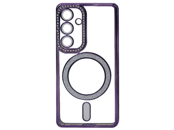 Силікон CD Camera Brilliant Magsafe Samsung S24 deep purple