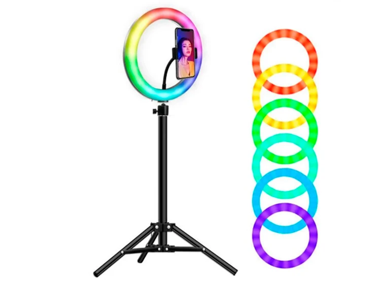 Led стойка RGB MJ26 26см без штатива черный