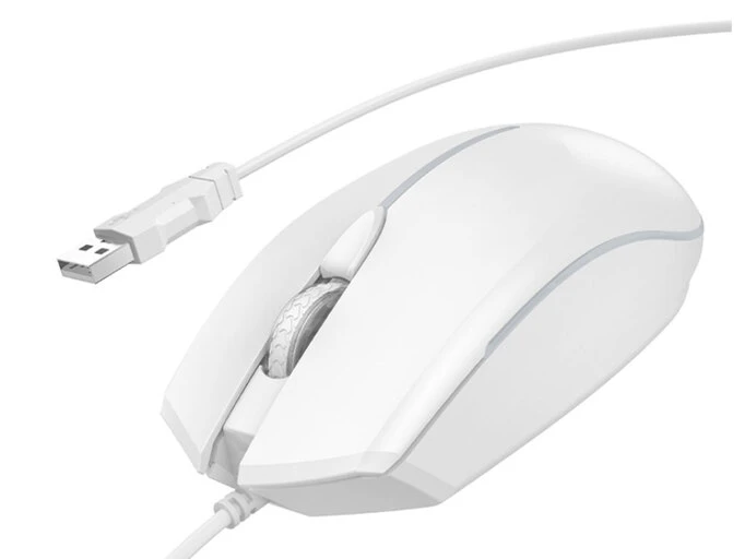 Миша USB Hoco GM37 Luminous white