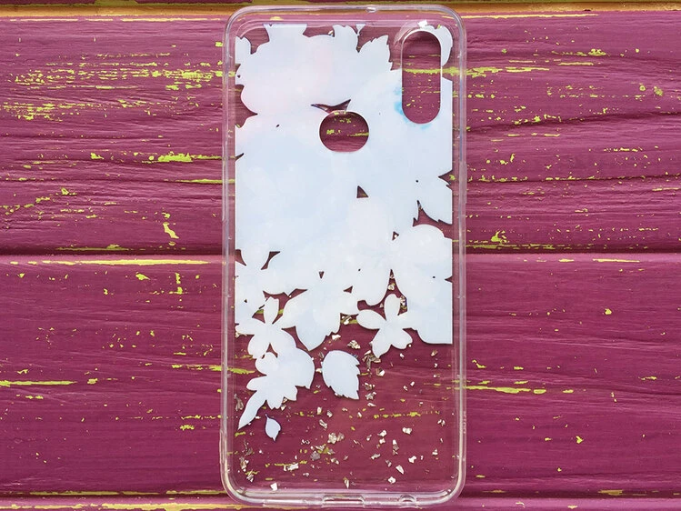 Flowers Confetti Samsung A10s Peony blue