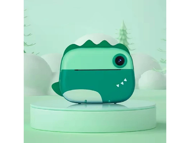 Портативний дитячий фотопринтер Crocodile green