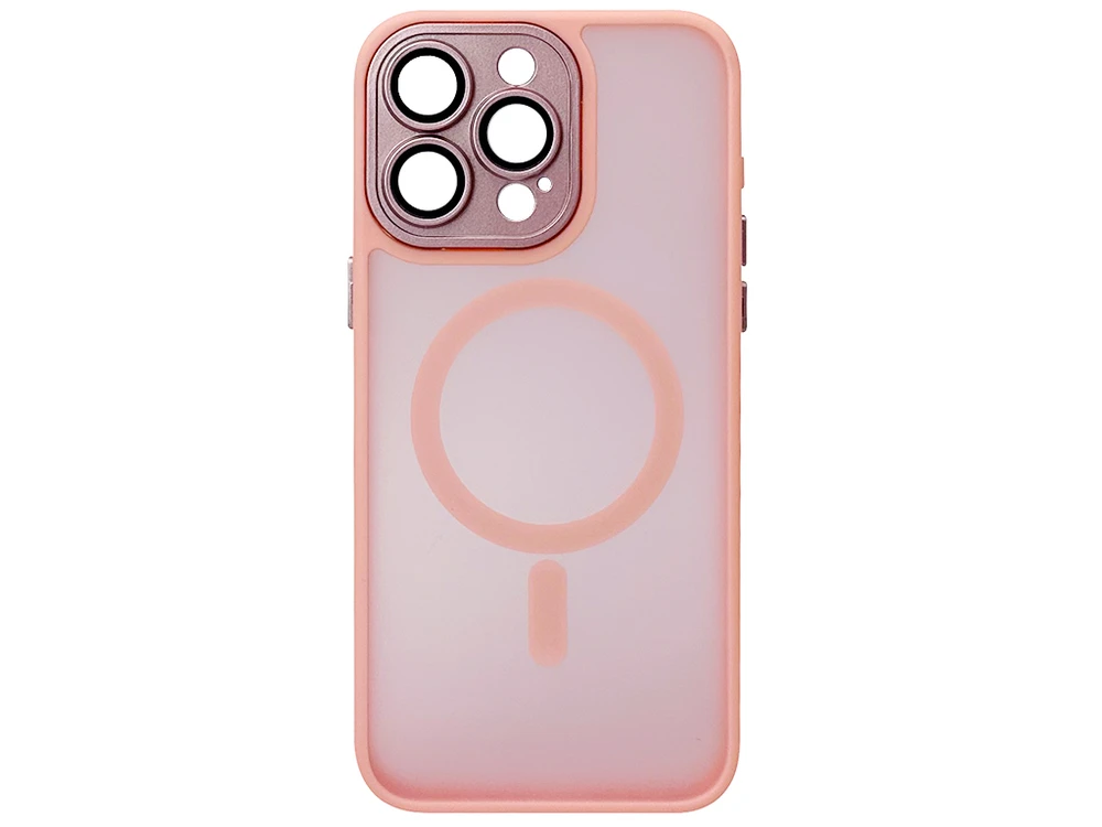Shadow Matt Metal Buttons + Camera MagSafe iPhone 15 Pro Max pink
