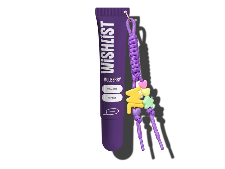 Lip Balm WISHLIST + брелок шнурок WL mulberry