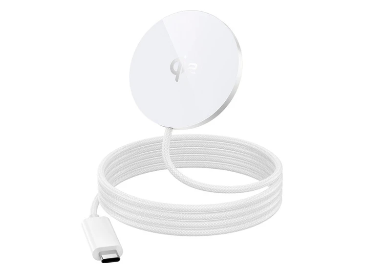 Wireless Charger Hoco CW63 Magnetic 15W/2.0A Type-C white