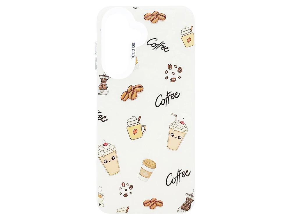 Накладка So Cool Print Glitter Shell Samsung A17 coffee