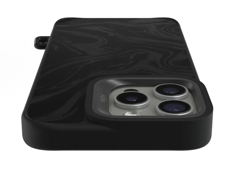 Kajsa Glamorous Collection Fluid Art Pattern MagSafe iPhone 16 Pro black