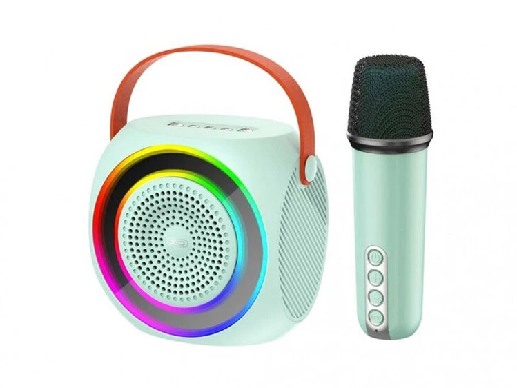 Bluetooth колонка XO F42 Dazzling RGB with Microphone mint
