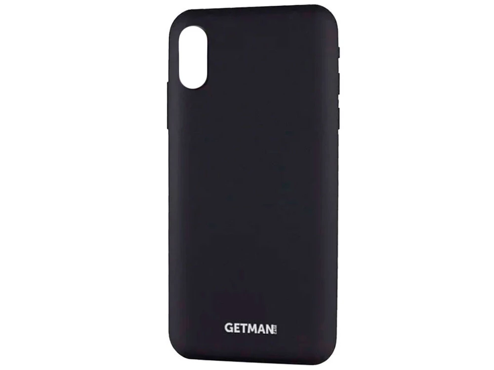Silicone Case Getman Magnet iPhone Xr black
