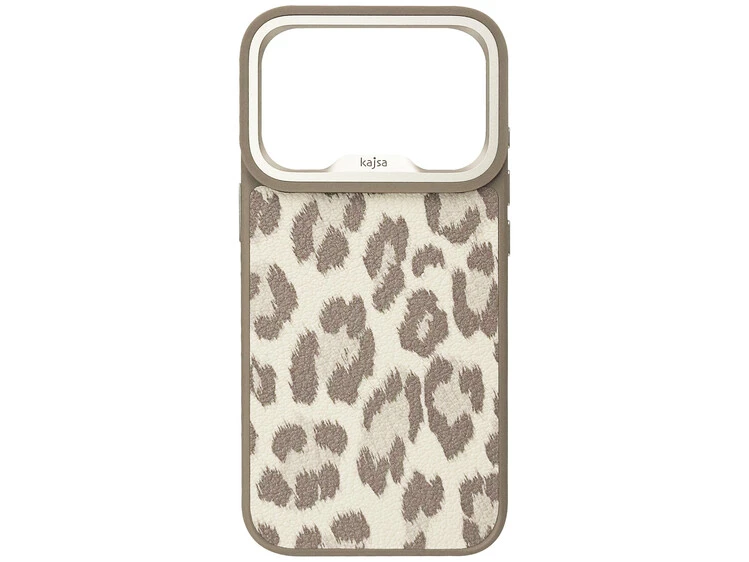Kajsa Glamorous Collection Leopard Pattern MagSafe iPhone 17 Pro desert