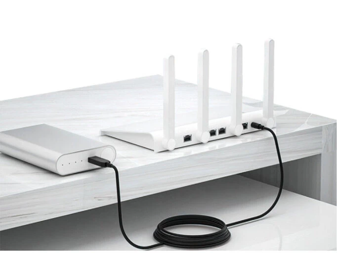 Кабель питания для роутера/модема USB-DC (9-12V)