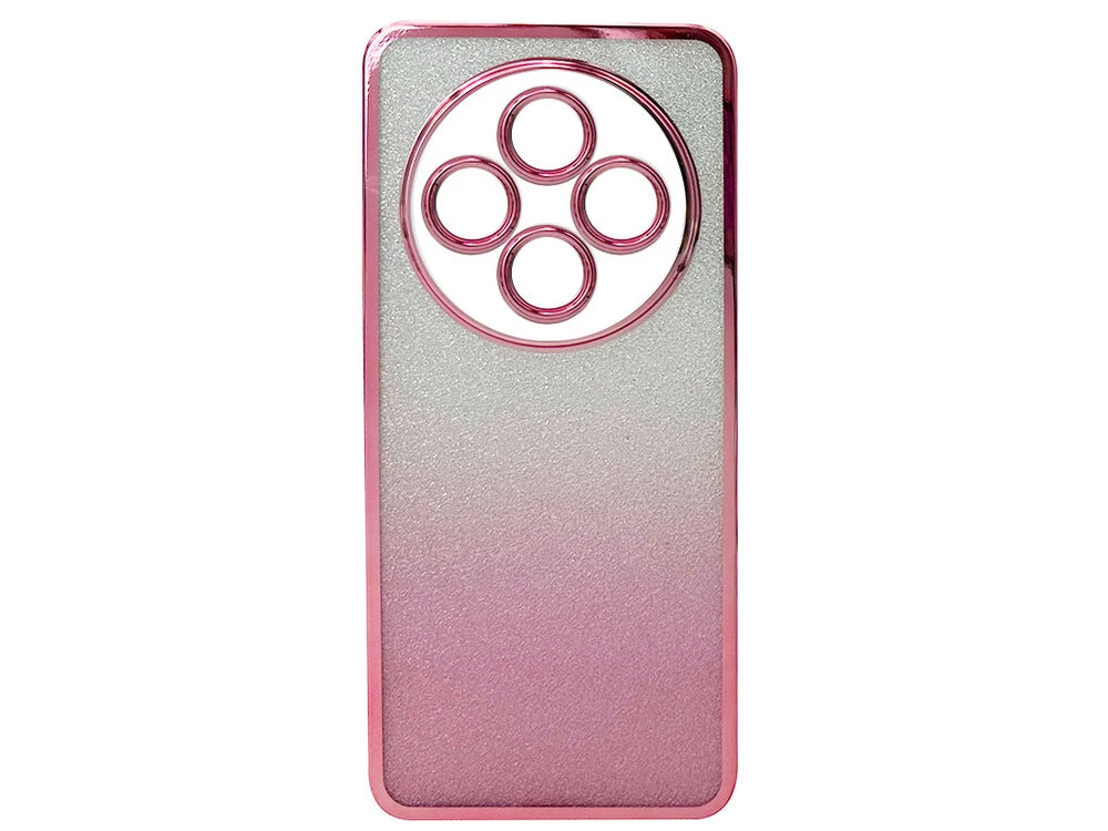 Накладка Ombre Glitter Redmi 14C/A4/Poco C75 rose gold