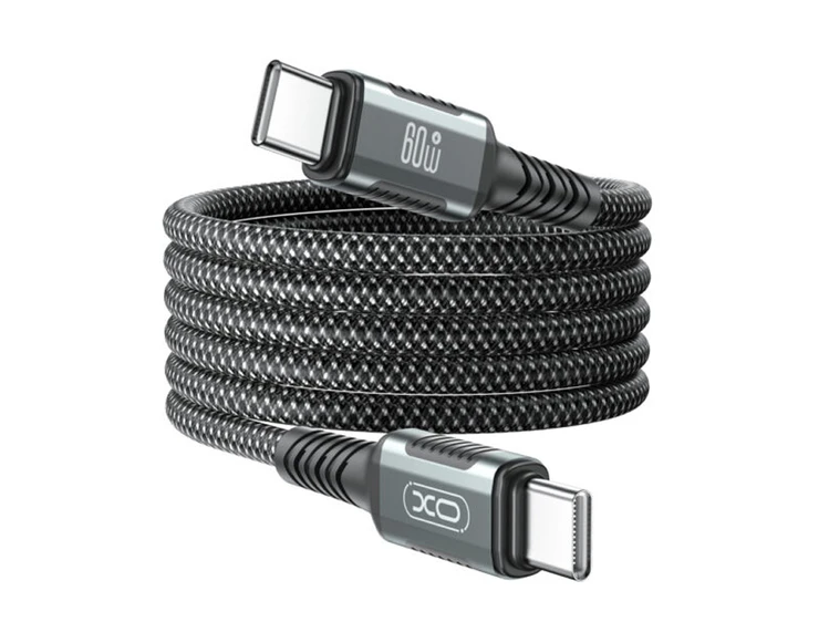 Кабель XO NB-Q267 Type-C to Type-C 60W 3A (1m) black