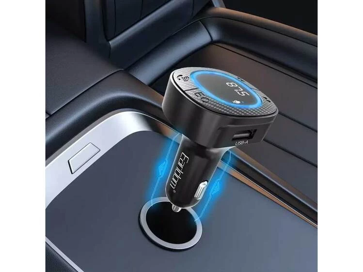 FM Modulator Earldom ET-M106 1USB/1 Type-C 3.1A black