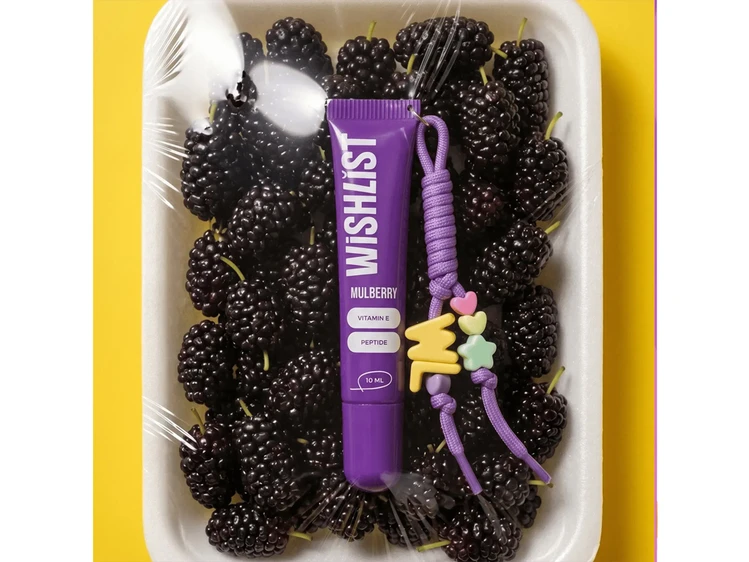 Lip Balm WISHLIST + брелок шнурок WL mulberry
