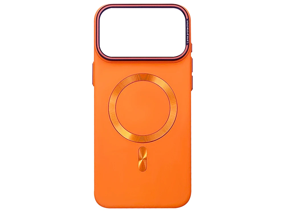 Накладка PC Soft Lens Protection MagSafe iPhone 17 Pro Max orange