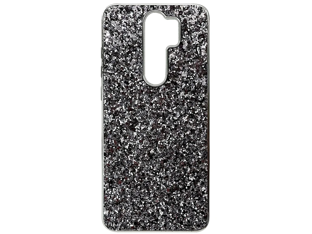 Накладка Level Shining Redmi Note 8 Pro black/silver