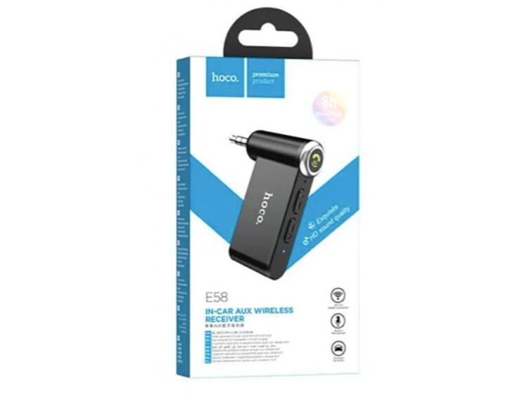 Адаптер AUX HOCO E58 Magic music Receiver black