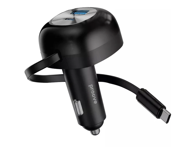 АЗП Proove Pulsar 65W USB/Type-C + кабель Type-C black