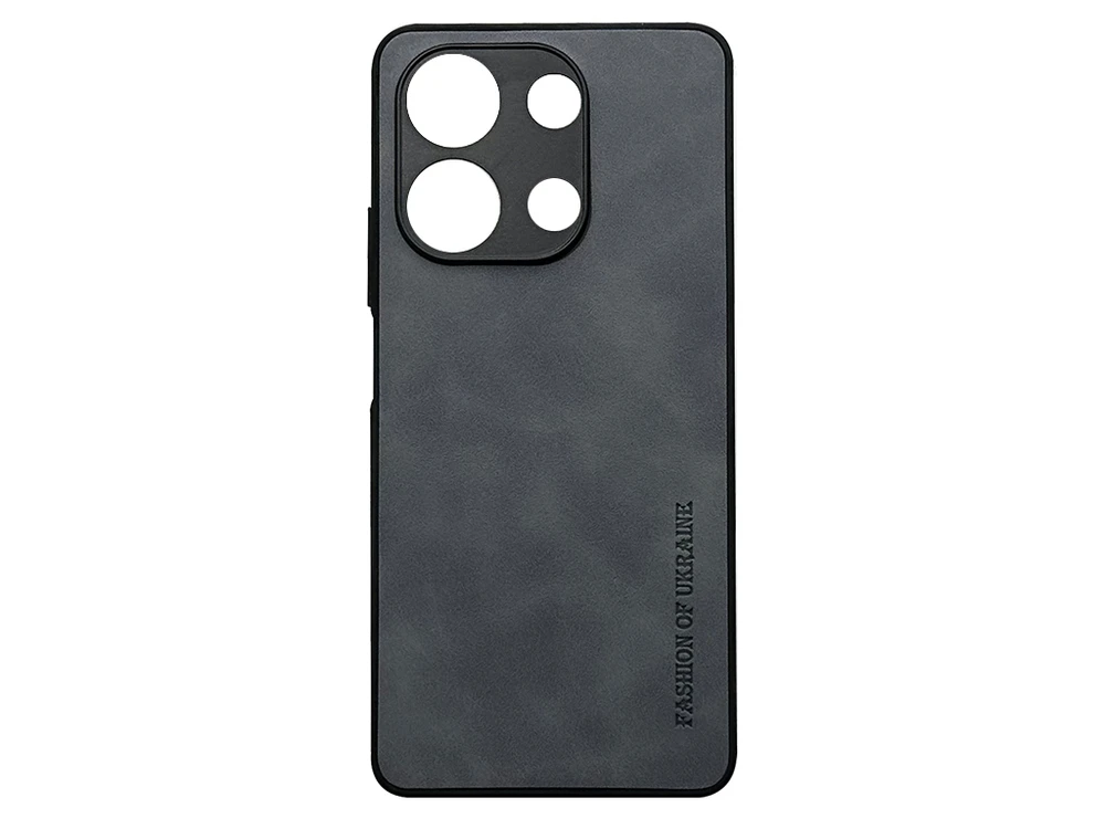Накладка Nubuck Fashion of Ukraine Redmi Note 13 light gray