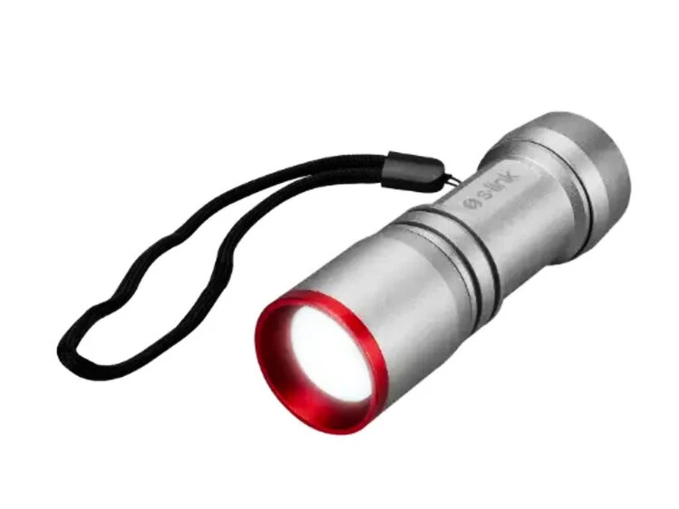 Фонарь ручной F092 серебристый