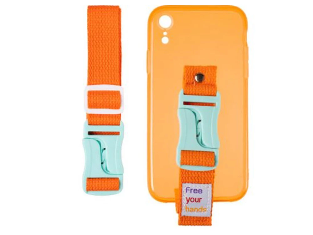 Силікон Handfree iPhone Xr orange