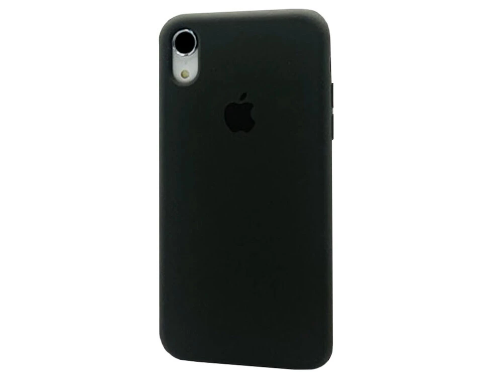 Case soft touch низ iP Xr (34) dark gray