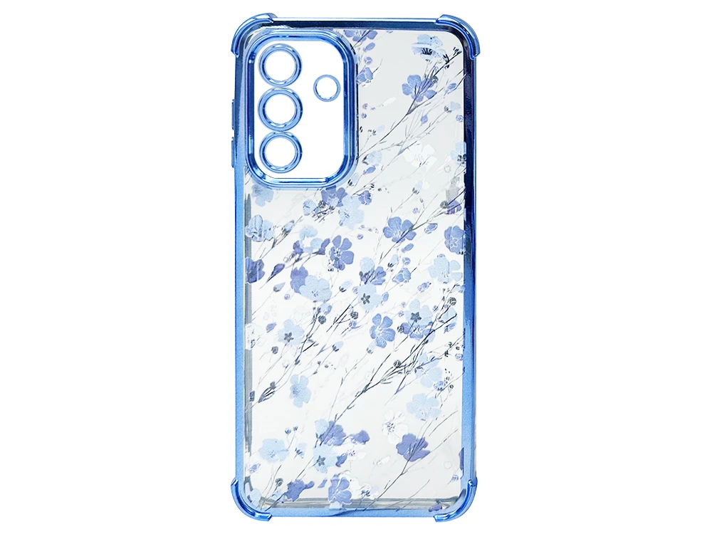 Ультрабронь силікон Print Samsung A26 flowers blue