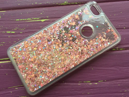 Акваріум блискітки Note 5A Pro Pink стружка